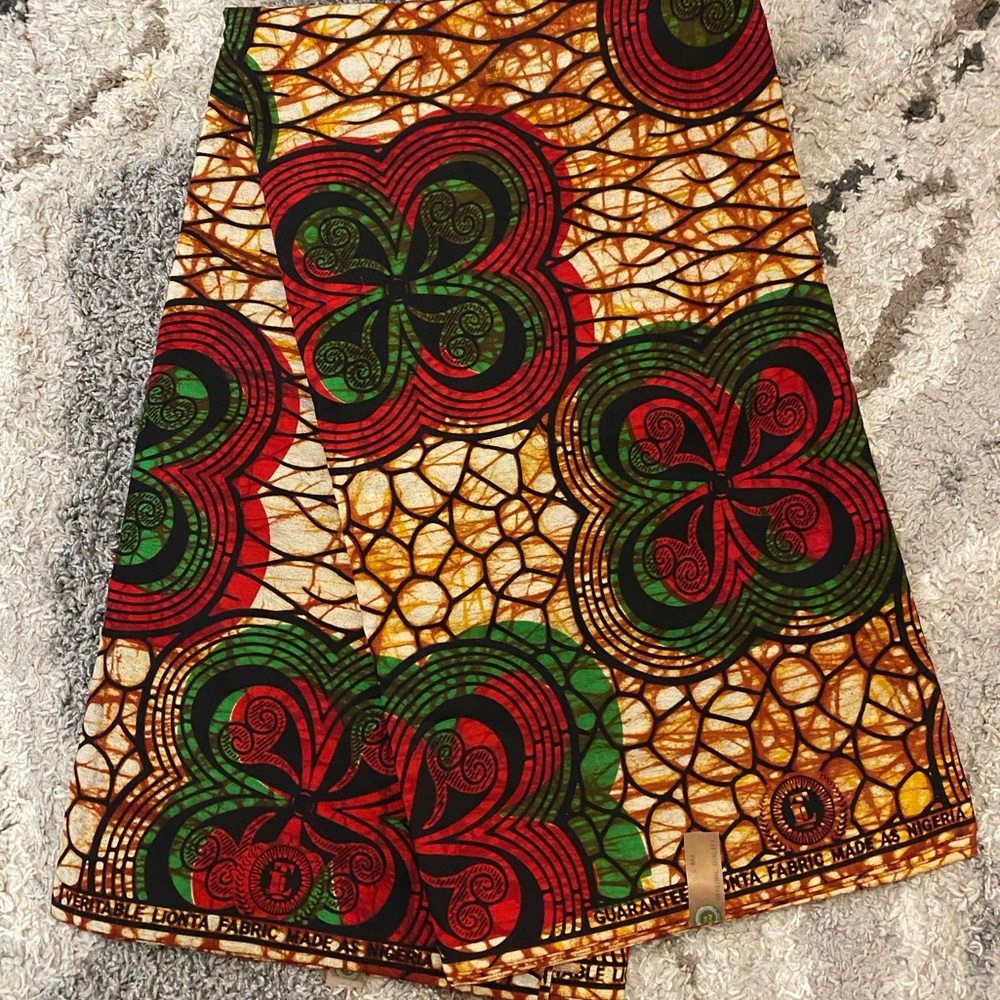 Elegant Multicolor Ankara Fabric by